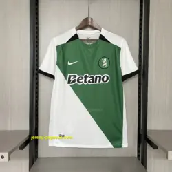 2024-25 Lisbon 100th Anniversary Edition White-Green Jersey