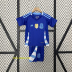 2024 Argentina Away Kid Kits Copa America Children Sets Football Replicas