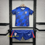 2024 Croatia Away Kid Kits Children Sets UEFA Euro Shirt Football Replicas