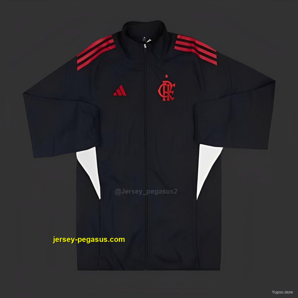 Flamengo BLACK Full Zipper Windbreaker