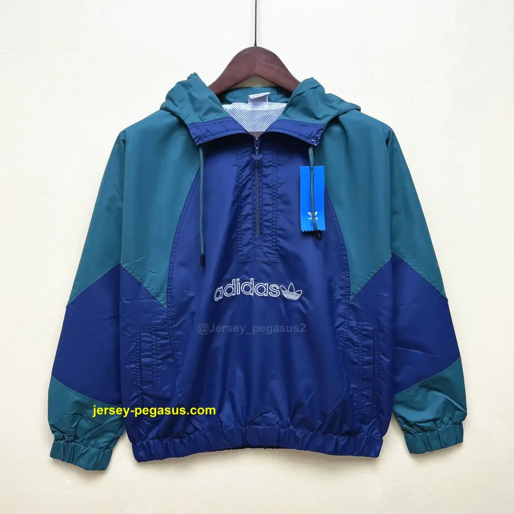 Adidas Hooded Casual Trench Coat Army Green