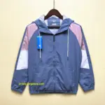 Adidas Hooded Casual Trench Coat Silver