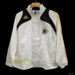Germany White with Black Full Zipper Windbreaker