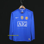 Retro M-u away Blue long sleeve