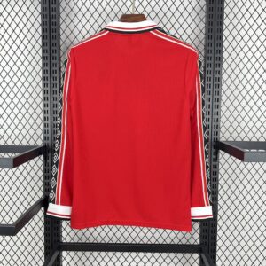 Manchester United 1998-99 Home Long Sleeves Retro Jersey