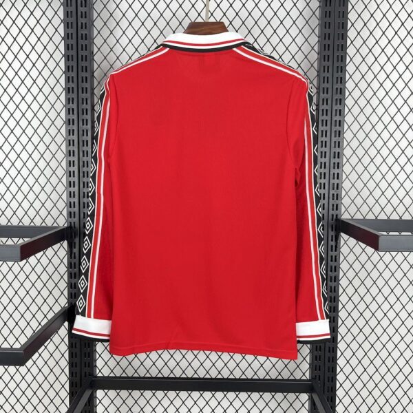 Manchester United 1998-99 Home Long Sleeves Retro Jersey