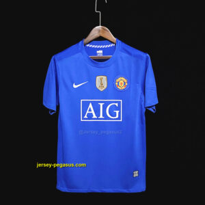 Retro M-u away blue