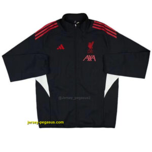 Liverpool BLACK Full Zipper Windbreaker