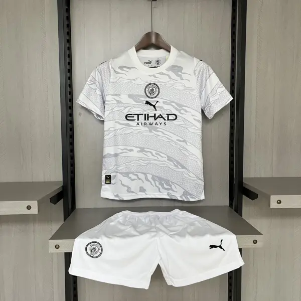Children's clothing 2024-25 Manchester City special edition off-white