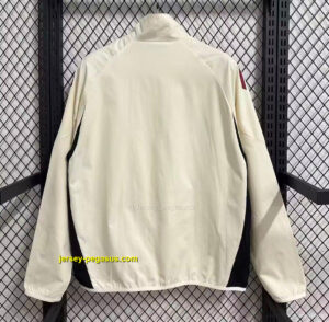 Liverpool White Full Zipper Windbreaker
