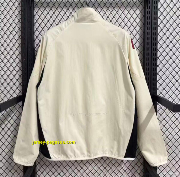 Liverpool White Full Zipper Windbreaker
