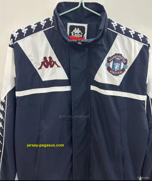 Manchester United 1967 Style BlackWhite Windbreaker