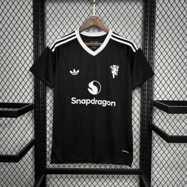 Manchester United Black GoalKeeper Kit Soccer Uniforms Soccer