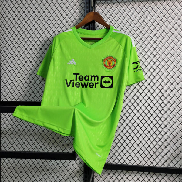 Manchester United goalkeeper green Soccer Jersey