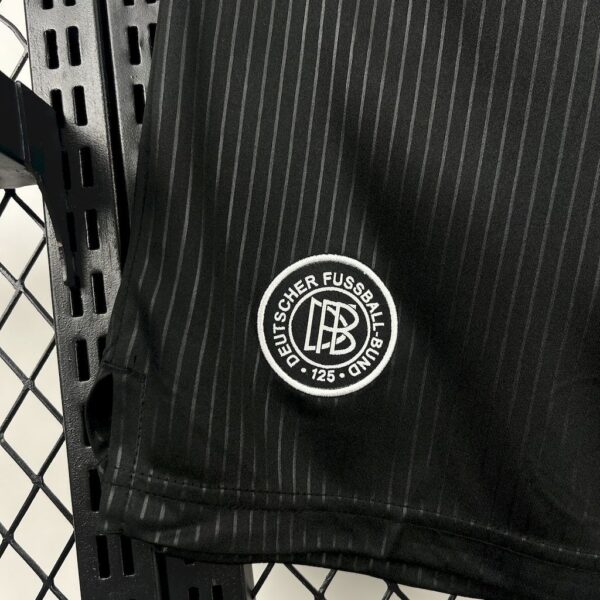 2025 Germany 125th Anniversary Black Shorts Football Trousers