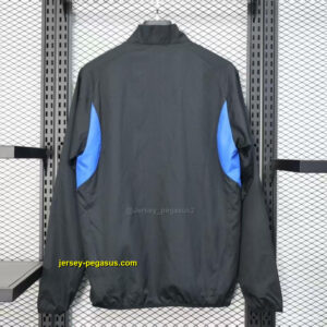 Manchester United Black Windbreaker (with Inner Lining)