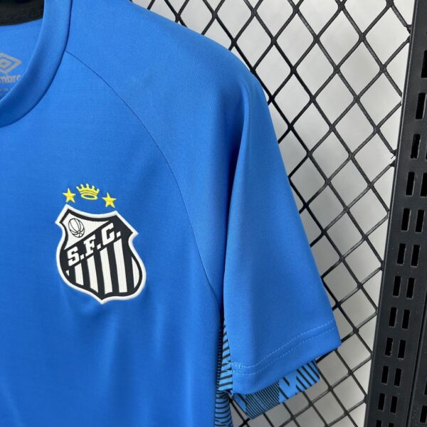 Santos Blue Goalkeeper Kit Football T-Shirt