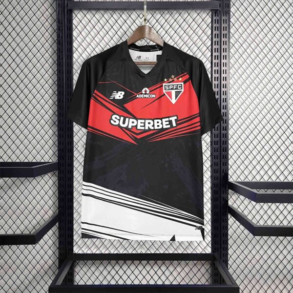 Sao Paulo Goalkeeper Black Kit Soccer Uniforms