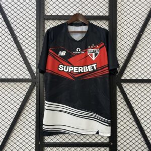 Sao Paulo Goalkeeper Black Shirt Soccer Uniform