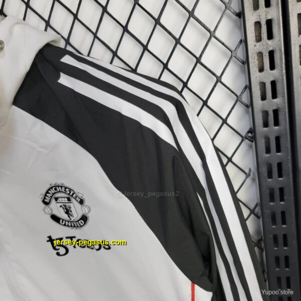 Manchester United Jacket White Windbreaker