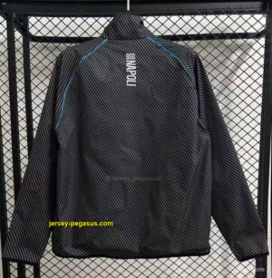 Napoli Black Full Zipper Windbreaker