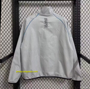 Napoli White Full Zipper Windbreaker