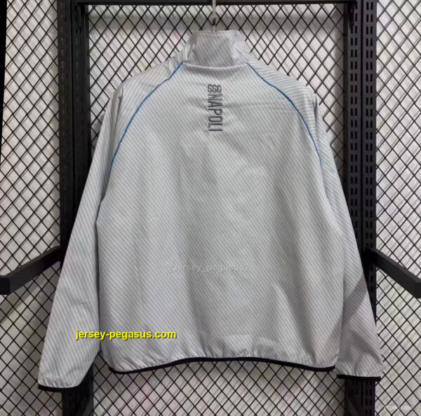 Napoli White Full Zipper Windbreaker