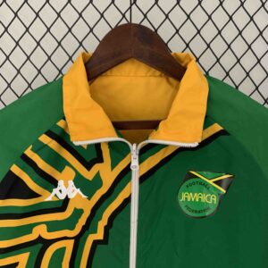 2024 Jamaica Reversible Windbreaker Orange&Green Double-Sides Jacket Soccer Jers