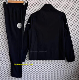 PSG Black Full Zipper Windbreaker +Long Pants