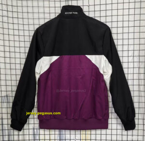 PSG BlackPurple Full Zipper Windbreaker