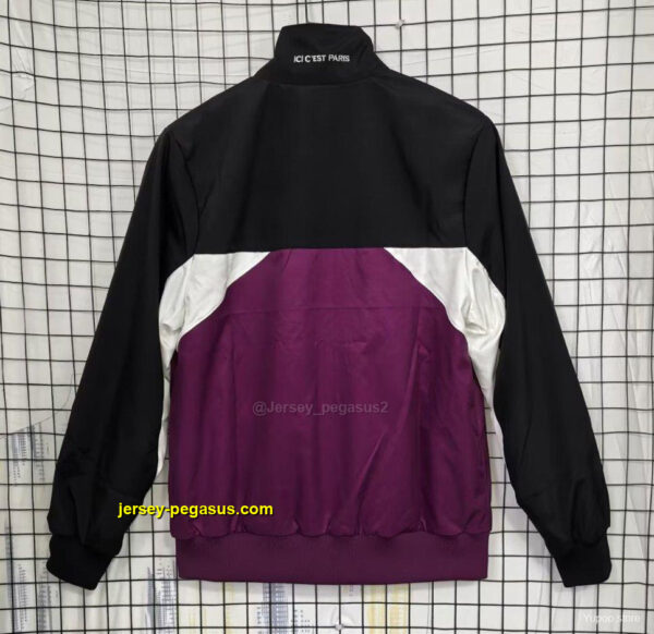 PSG BlackPurple Full Zipper Windbreaker