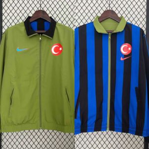2024 Turkey Trench Coat Reversible Windbreaker Double-Sides Jacket Soccer AAAAJe