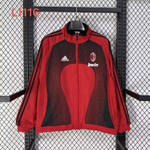 AC Milan Retro Windbreaker Red Jackets