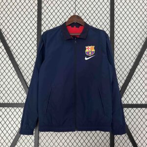 Barcelona Reversible Windbreaker Red&Navy Special Edition Style Double-Sides Jac