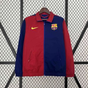 Barcelona Trench Coat Reversible Windbreaker Double-Sides Jacket