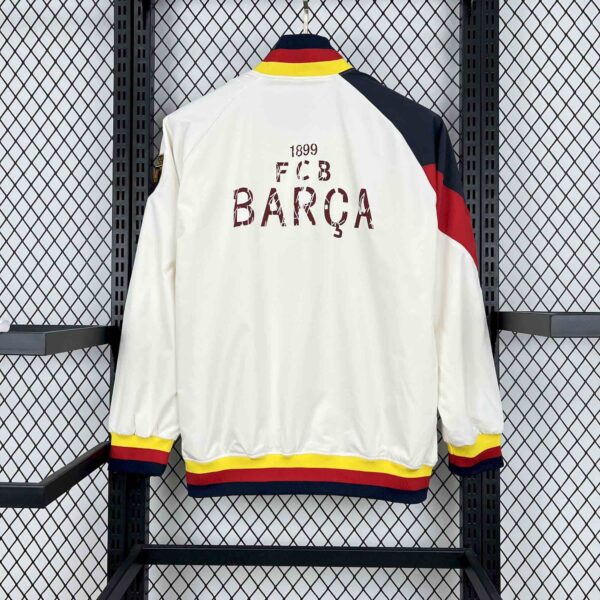 Barcelona White Windbreaker Jacket
