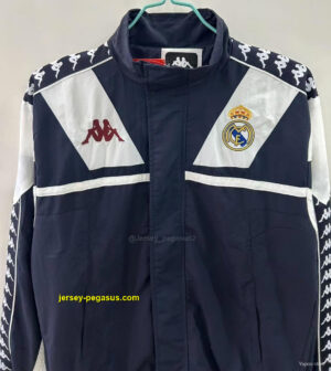 Real Madrid 1967 Style BlackWhite Windbreaker