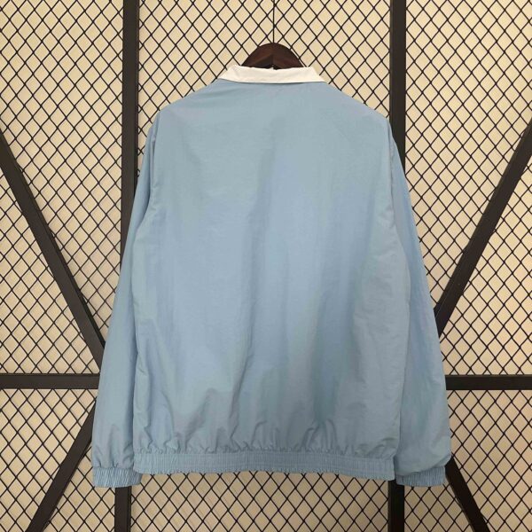Lazio Blue and White Reversible Windbreaker Double-Sides Jacket Football Replica