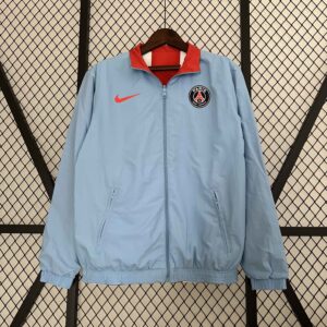 PSG Reversible Windbreaker Red&Blue Double-Sides Jacket Soccer Jerseys For Sale