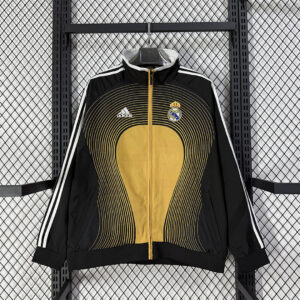 Real Madrid Retro Windbreaker Yellow Jackets