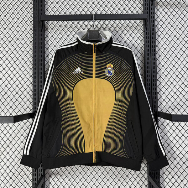 Real Madrid Retro Windbreaker Yellow Jackets
