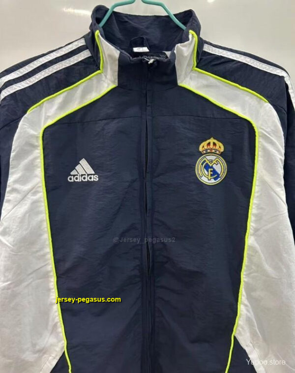 Real Madrid BlackWhite Windbreaker