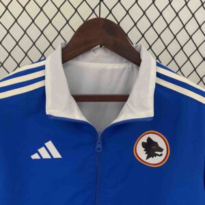 Roma Reversible Windbreaker White&Blue Double-Sides Jacket Soccer Jerseys For Sa