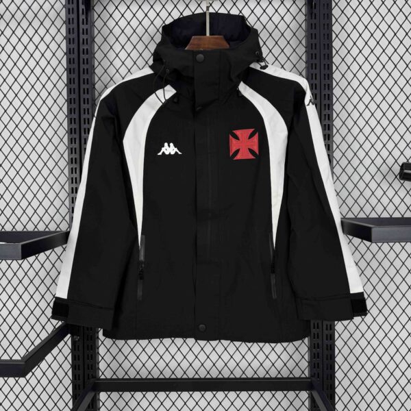 Vasco Da Gama Black Windbreaker Jacket