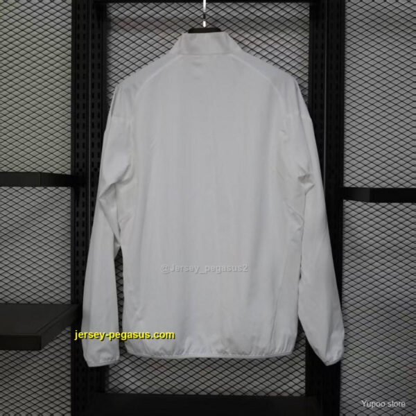 Real Madrid WHITE Windbreaker (with Inner Lining)