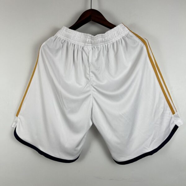 Real Madrid Home Shorts White Pants Cheap Football Kit