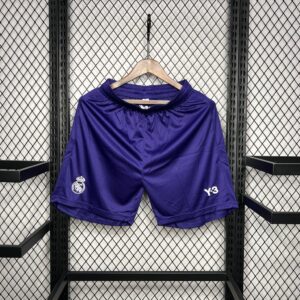 Real Madrid Purple Y3 Shorts Football Trousers Soccer