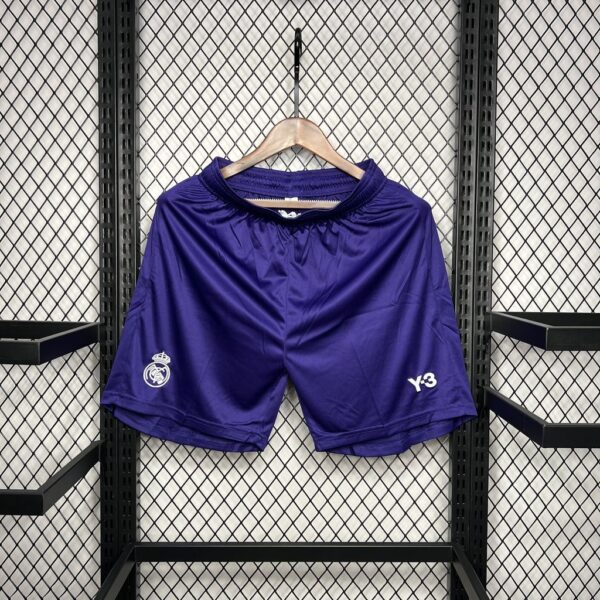 Real Madrid Purple Y3 Shorts Football Trousers Soccer