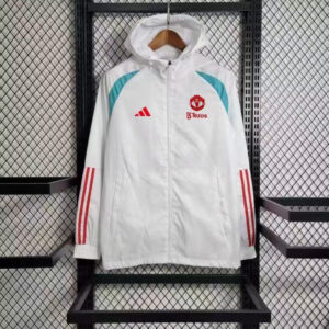 Windbreaker Manchester United White Cheap Soccer Jerseys