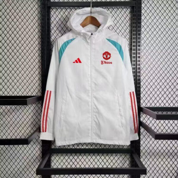 Windbreaker Manchester United White Cheap Soccer Jerseys